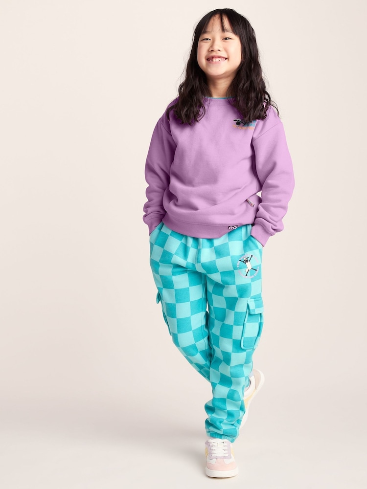 Tog 24 Purple Montadale Kids Shaun The Sheep Crew Sweat Top - Image 2 of 7 Tog 24 Purple Montadale Kids Shaun The Sheep Crew Sweat Top - Image 2 of 7