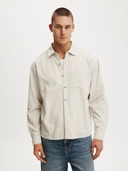 Cotton On Cream Remi Long Sleeve Shirt - Image 1 of 5