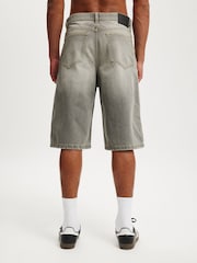 Cotton On Grey Super Baggy Jort Shorts - Image 2 of 8