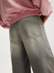 Cotton On Grey Super Baggy Jort Shorts - Image 6 of 8