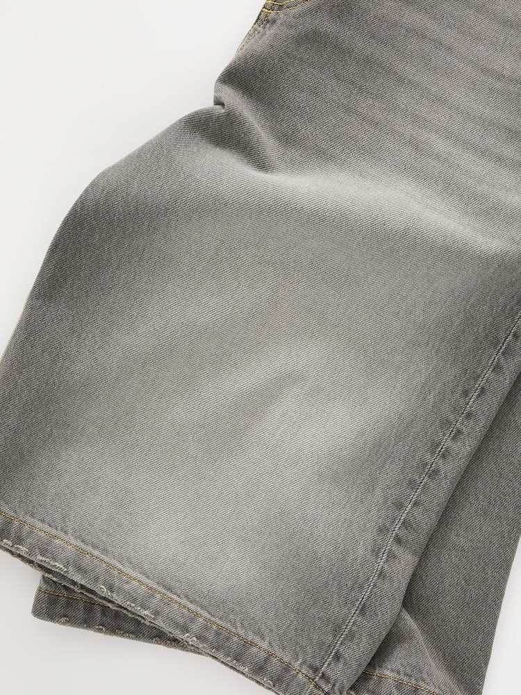 Cotton On Grey Super Baggy Jort Shorts - Image 8 of 8