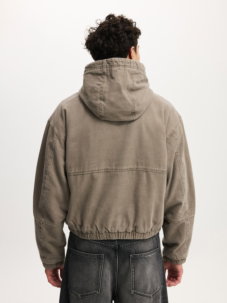 Cotton On Cropped Bomberjacke mit Kapuze - Bild 2 von 3