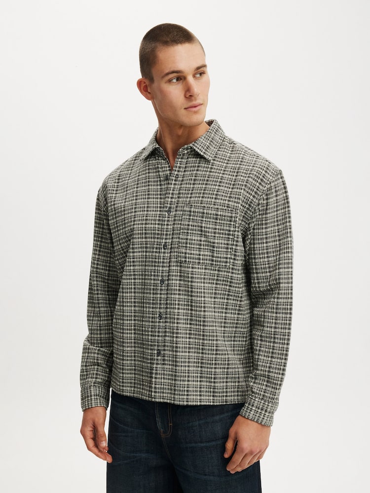 Cotton On Black Remi Long Sleeve Shirt - Image 1 of 4