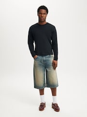 Cotton On Black Cropped Fit Long Sleeve T-Shirt - Image 4 of 5