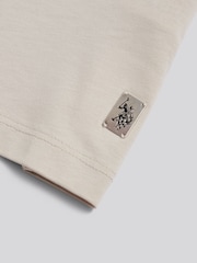 Бежевий - U.S. Polo Assn Smart Mercerised T-Shirt - Image 3 of 3