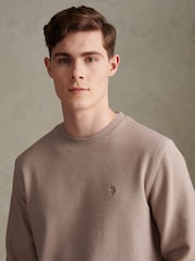 U.S. Polo Assn Smart Texture Jersey Crew Neck Sweatshirt - 圖片 2/7