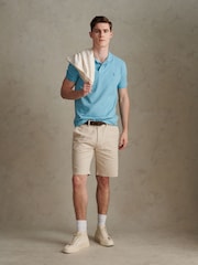 U.S. Polo Assn. Blue Regular Fit Pique Polo Shirt - Image 3 of 8