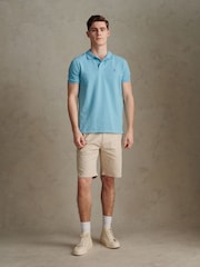 U.S. Polo Assn. Blue Regular Fit Pique Polo Shirt - Image 5 of 8