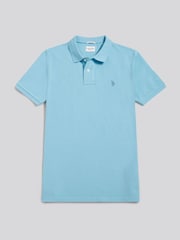 U.S. Polo Assn. Blue Regular Fit Pique Polo Shirt - Image 6 of 8