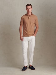 U.S. Polo Assn. Brown Regular Fit Pique Polo Shirt - Image 4 of 7