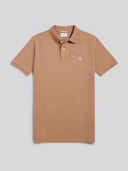 U.S. Polo Assn. Brown Regular Fit Pique Polo Shirt - Image 5 of 7