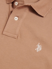 U.S. Polo Assn. Brown Regular Fit Pique Polo Shirt - Image 7 of 7