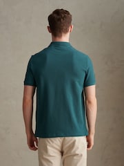 Verde - U.S. Polo Assn Texture Terry Polo Shirt - Imaginea 4 din 7