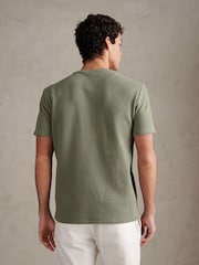 U.S. Polo Assn Green Waffle Jersey T-Shirt - Image 4 of 7