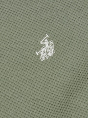 U.S. Polo Assn Green Waffle Jersey T-Shirt - Image 7 of 7