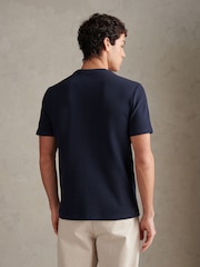 U.S. Polo Assn Blue Waffle Jersey T-Shirt - Image 4 of 7