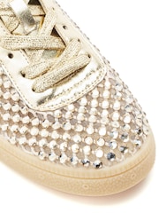 Золотой - Moda in Pelle Alessio Embellished Gum Sole кроссовки - Изображение 4 5