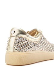 Золотой - Moda in Pelle Alessio Embellished Gum Sole кроссовки - Изображение 5 5