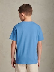 U.S. Polo Assn Sky Blue Vertical Texture T-Shirt - Image 4 of 7