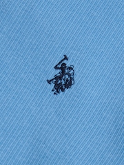 U.S. Polo Assn Sky Blue Vertical Texture T-Shirt - Image 7 of 7