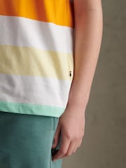 U.S. Polo Assn White Block Stripe T-Shirt - Image 5 of 8