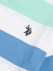 U.S. Polo Assn White Block Stripe T-Shirt - Image 8 of 8
