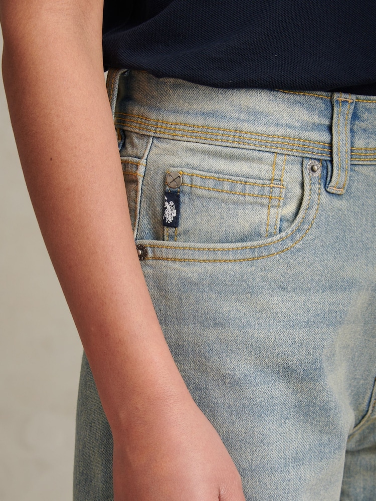 U.S. Polo Assn. Light Blue Baggy Fit Jeans - Image 2 of 9