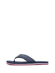 Tommy Hilfiger Blue Flag Padded Strap Flip Flops - Image 1 of 6