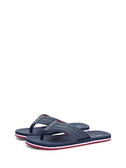 Tommy Hilfiger Blue Flag Padded Strap Flip Flops - Image 3 of 6