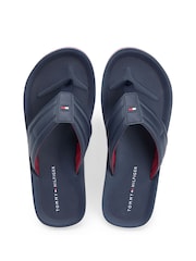 Tommy Hilfiger Blue Flag Padded Strap Flip Flops - Image 4 of 6