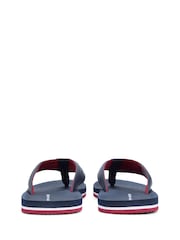 Tommy Hilfiger Blue Flag Padded Strap Flip Flops - Image 5 of 6