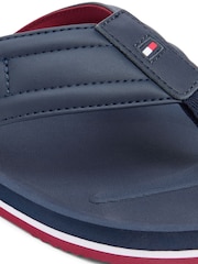 Tommy Hilfiger Blue Flag Padded Strap Flip Flops - Image 6 of 6