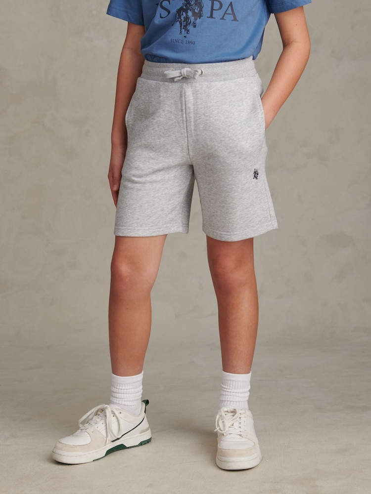 U.S. Polo Assn. Grey Double Horsemen Sweat Shorts - Image 1 of 7