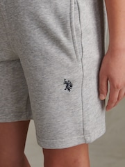 U.S. Polo Assn. Grey Double Horsemen Sweat Shorts - Image 2 of 7
