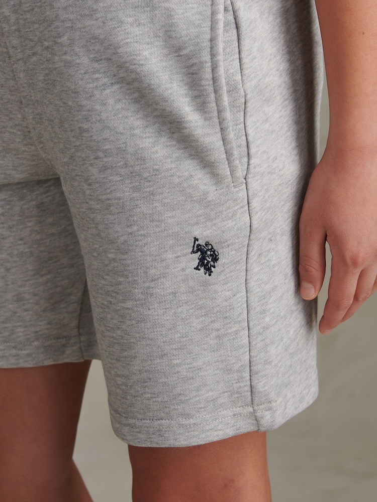 U.S. Polo Assn. Grey Double Horsemen Sweat Shorts - Image 2 of 7