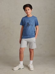 U.S. Polo Assn. Grey Double Horsemen Sweat Shorts - Image 3 of 7