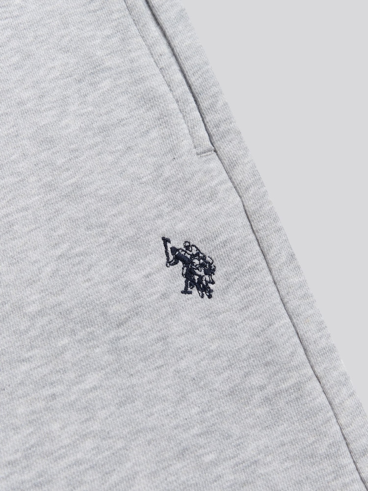 U.S. Polo Assn. Grey Double Horsemen Sweat Shorts - Image 7 of 7