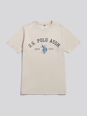 لون طبيعي - تيشرت بطبعة Arch تشكيلة Signature من U.S. Polo Assn.‎ - Image 5 of 7