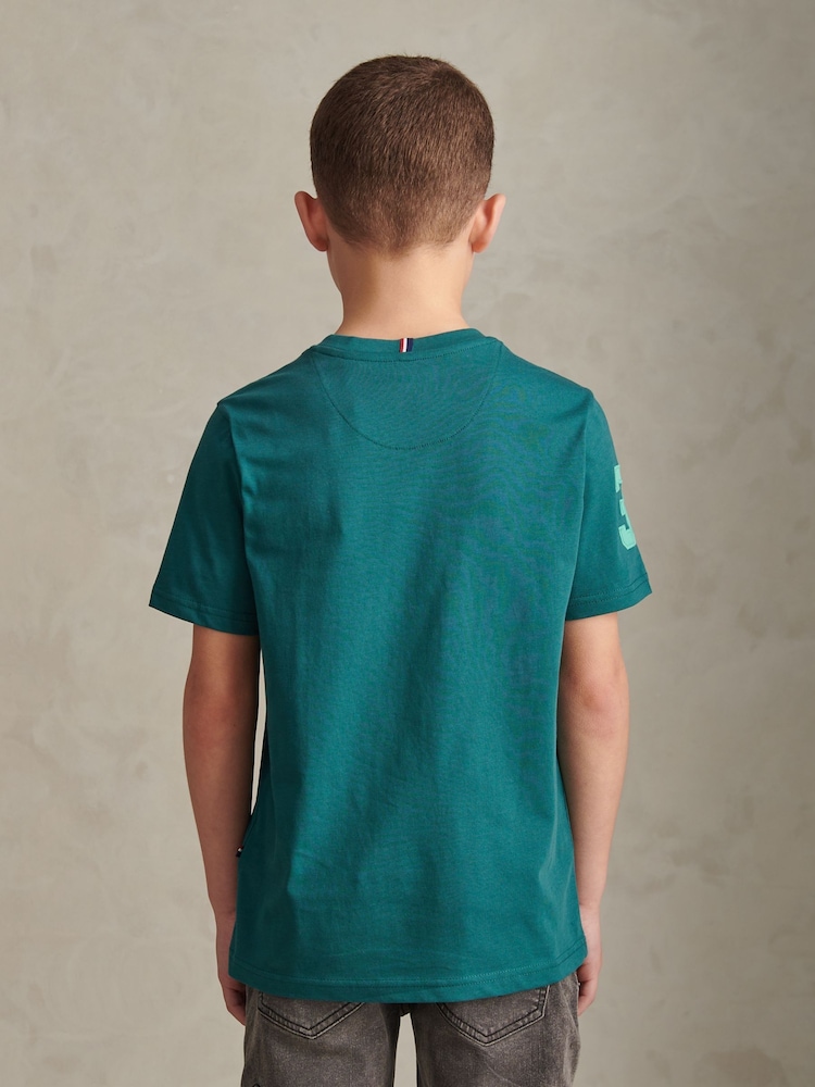 U.S. Polo Assn. Teal Player 3 T-Shirt - Image 2 of 9 U.S. Polo Assn. Teal Player 3 T-Shirt - Image 2 of 9