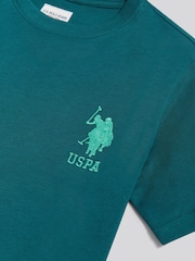 U.S. Polo Assn. Teal Player 3 T-Shirt - Image 9 of 9