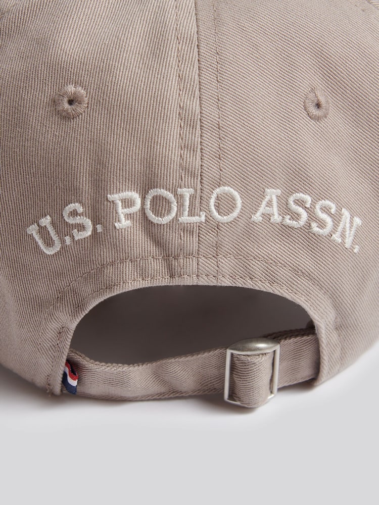 U.S. Polo Assn. Natural Washed Outline Logo Cap - Image 6 of 6