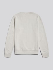 ホワイト - U.S. Polo Assn Vertical Texture Double Horsemen Sweatshirt - 画像 6 / 7