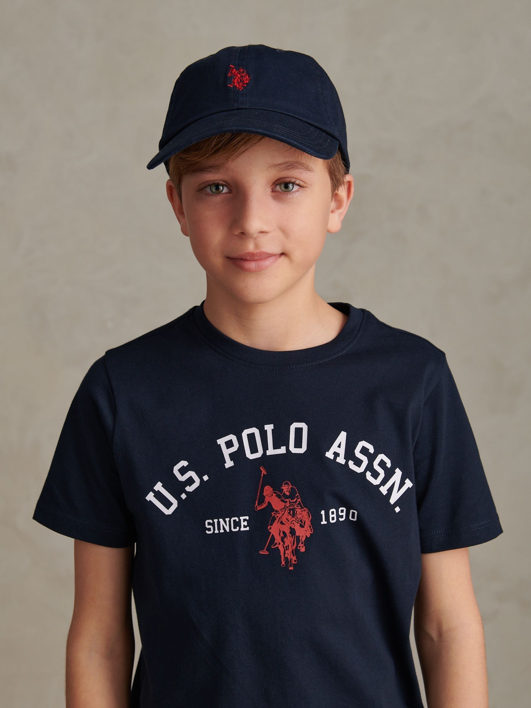 Buy U.S. Polo Assn. Navy Blue Washed Outline Logo Cap from Next India