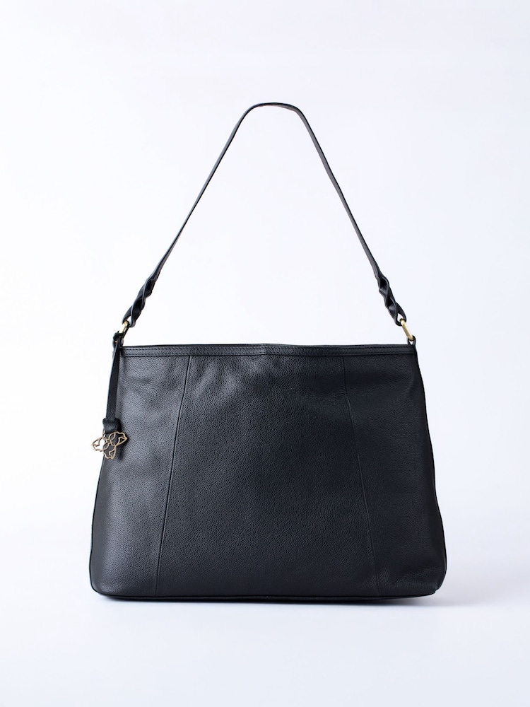 Lakeland Leather Black Howgill Hobo Bag - Image 1 of 6 Lakeland Leather Black Howgill Hobo Bag - Image 1 of 6