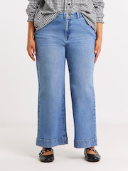Simply Be 99/1 Authentic Belted Crop Wide Jeans - Bild 2 von 4