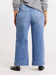 Simply Be 99/1 Authentic Belted Crop Wide Jeans - Bild 3 von 4