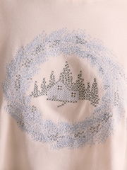 Bath & Body Works Blue Christmas Scene Long Sleeve Flannel Pyjamas - Image 7 of 8