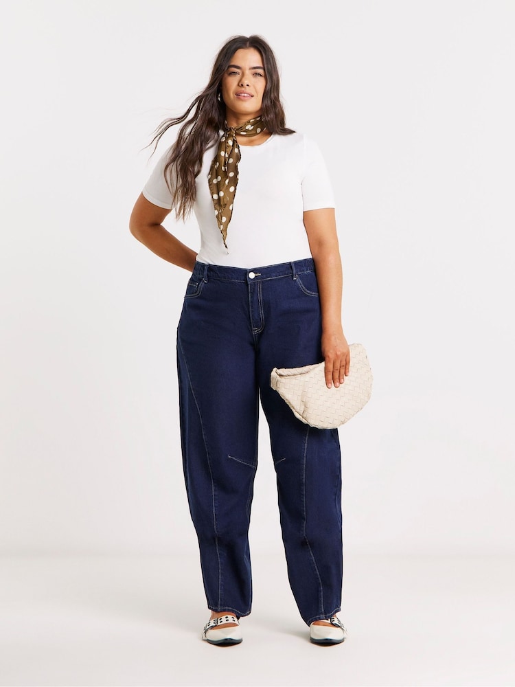 Simply Be מכנסי ג'ינס בגזרת חבית נפוחה - תמונה 1 מתוך 4