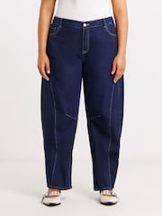 Simply Be מכנסי ג'ינס בגזרת חבית נפוחה - תמונה 3 מתוך 4