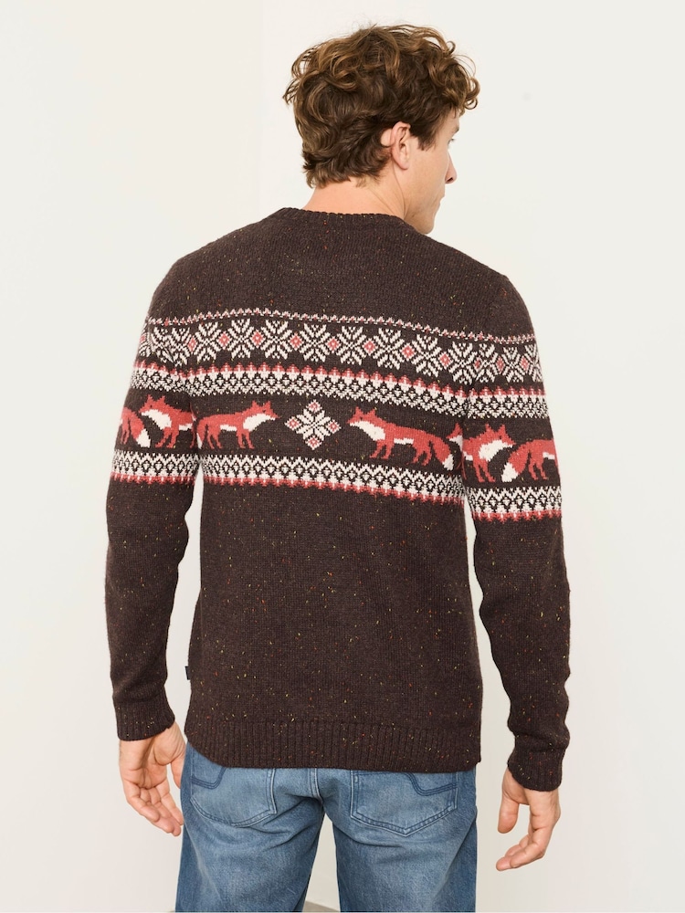 FatFace Fox Crew Neck Knitted Jumper - 5의 이미지 2